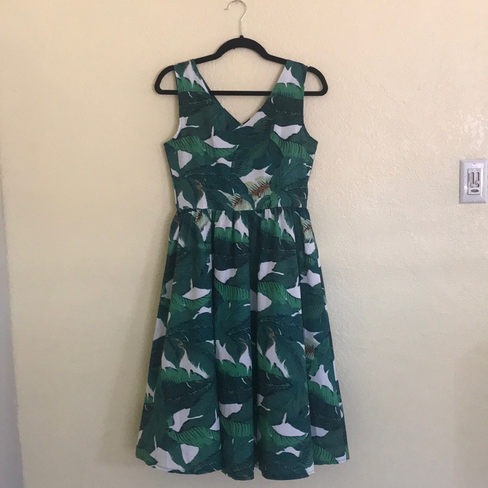 Super cute handmade palm tree leaf dress